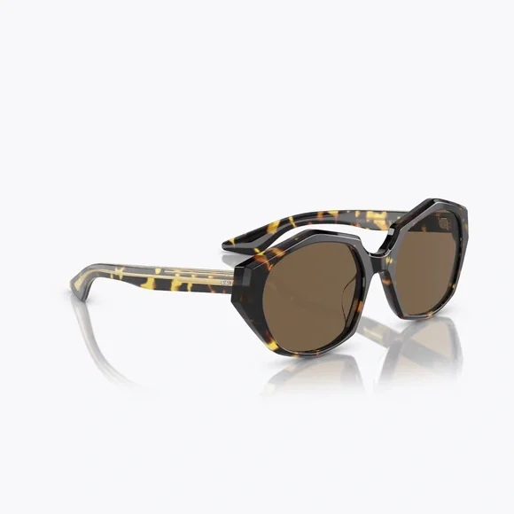 Oliver Peoples Brown and Black Oval Sunglasses - Picture 2 of 4